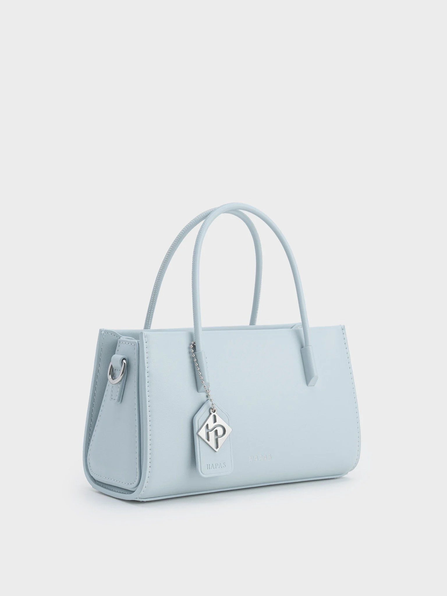 Handbag with Colored Finish and Square Tag, Size 21