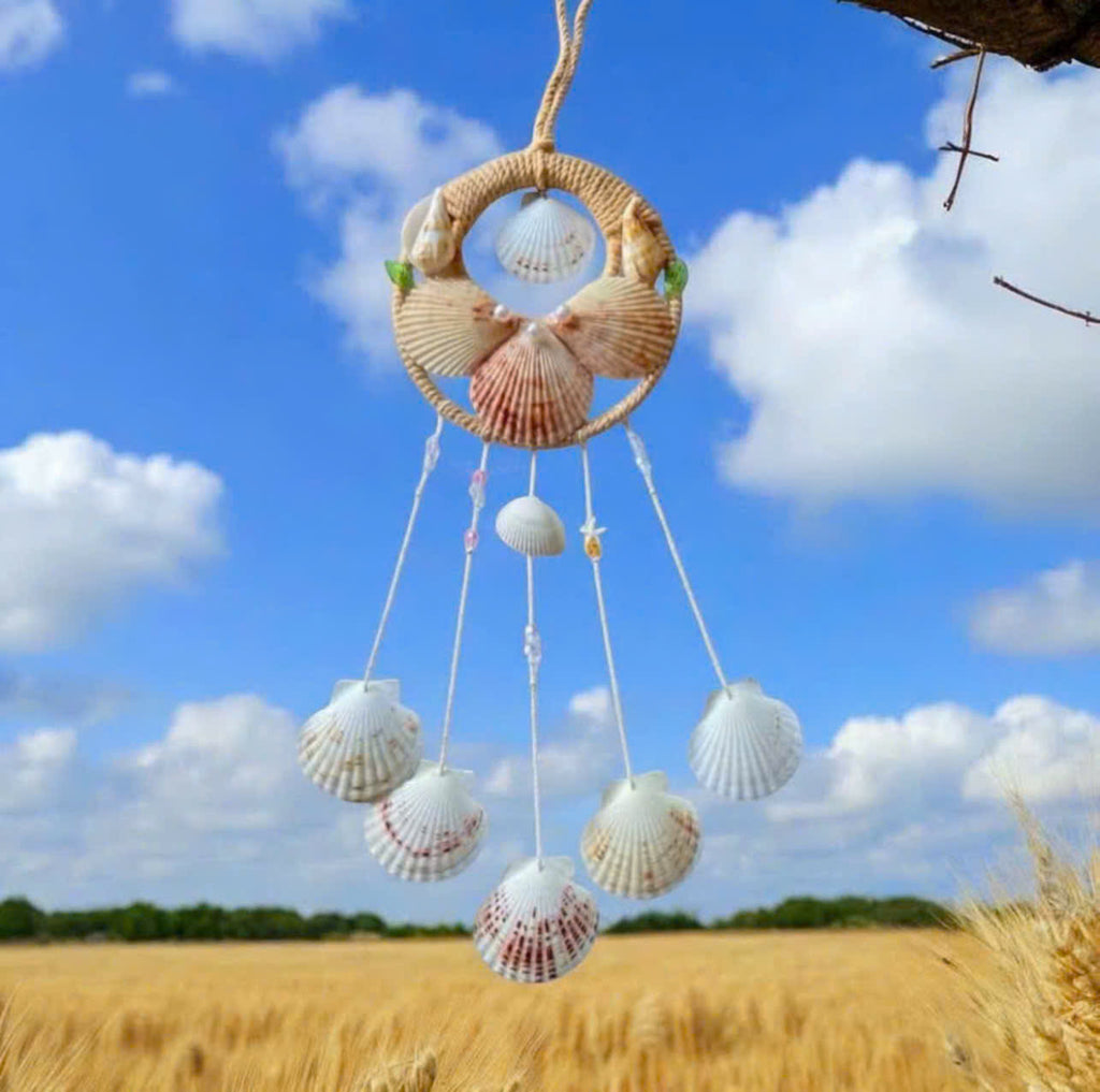 Handmade Seashell Dreamcatcher Wall Decor