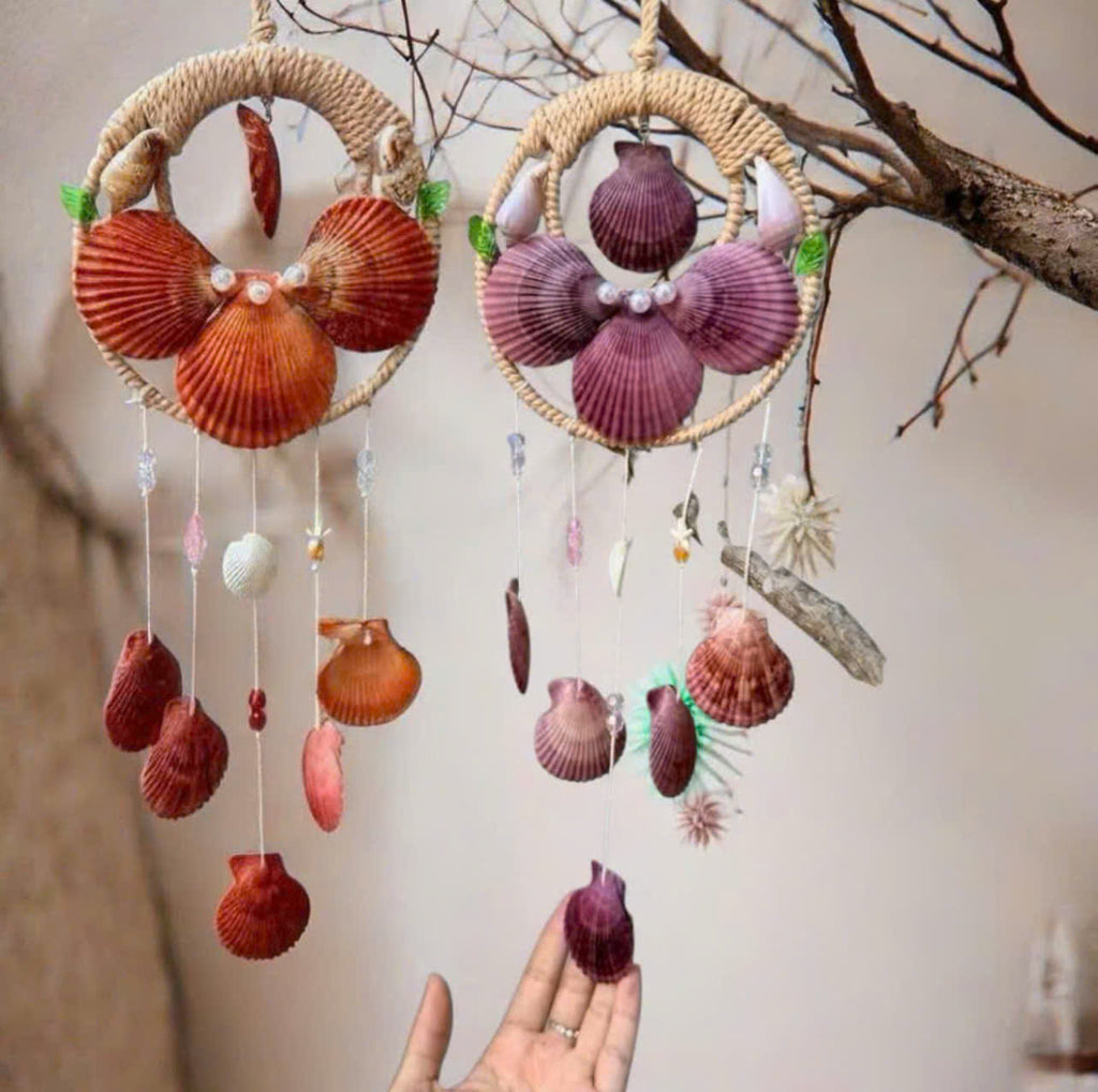 Handmade Seashell Dreamcatcher Wall Decor