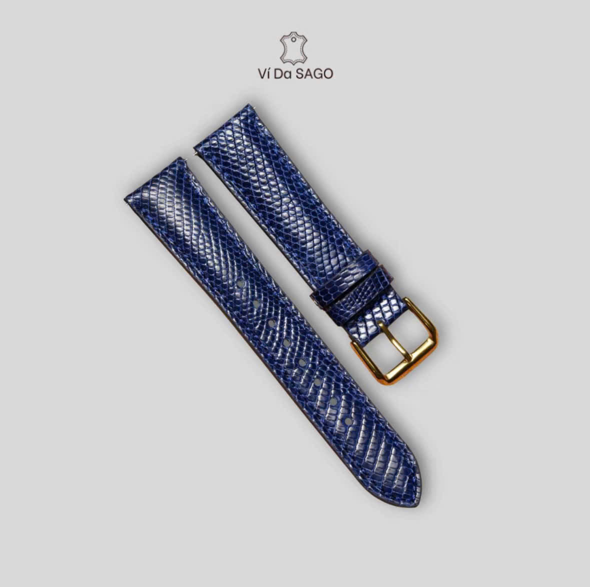 Handmade Genuine Lizard Leather Watch Band | Premium Leather Replacement Strap | 18mm 20mm 22mm 24mm
