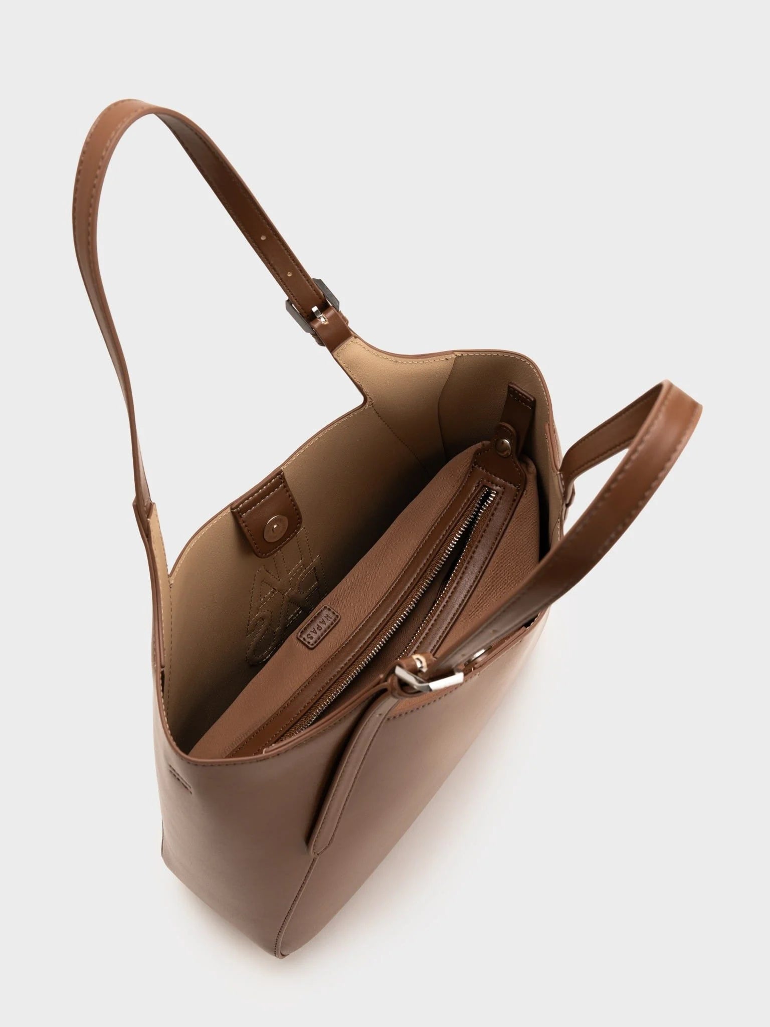 Camel Embossed Tote Bag, Size 33