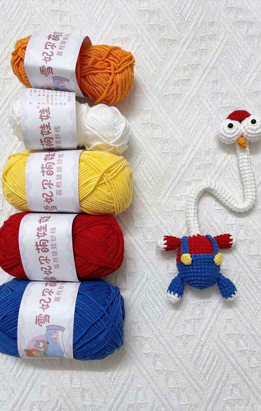 Handmade Crochet Long Neck Bird Plush Toy | Funny Amigurumi Gift