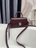 Smooth vegan leather handbag