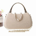 Elegant women's party handbag – sparkling sequin leather