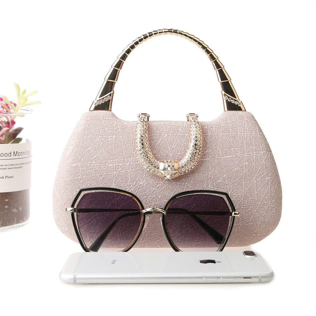 Elegant women's party handbag – sparkling sequin leather